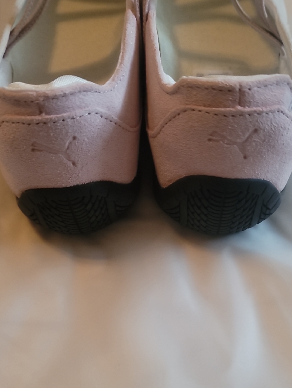 Puma Blush Pink Suede Ballet Sneakers - Picture 5 of 7